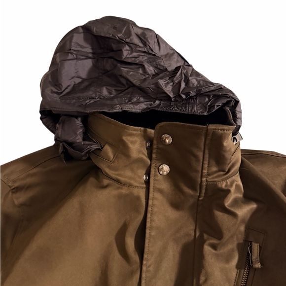 Banana Republic Utility Field Jacket | Hidden Zip Hood | Quilted Lined Large - Picture 4 of 11